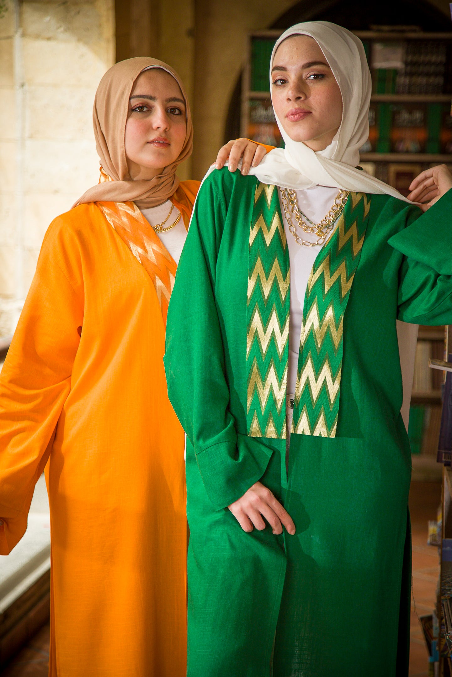 Saffron linen Kaftan