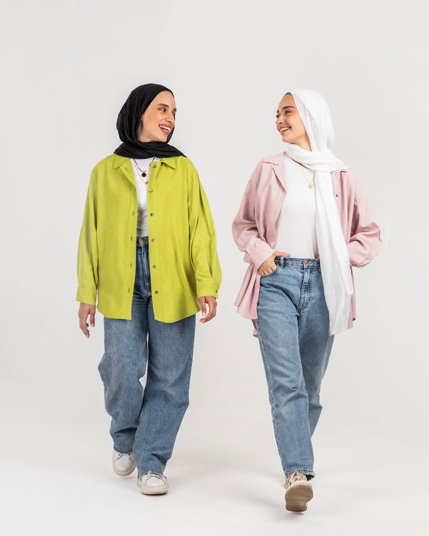 Linen shirt apple green