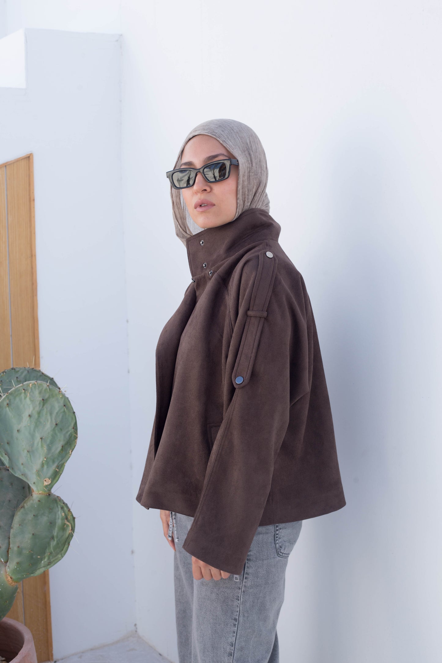 Flair jacket in Brown