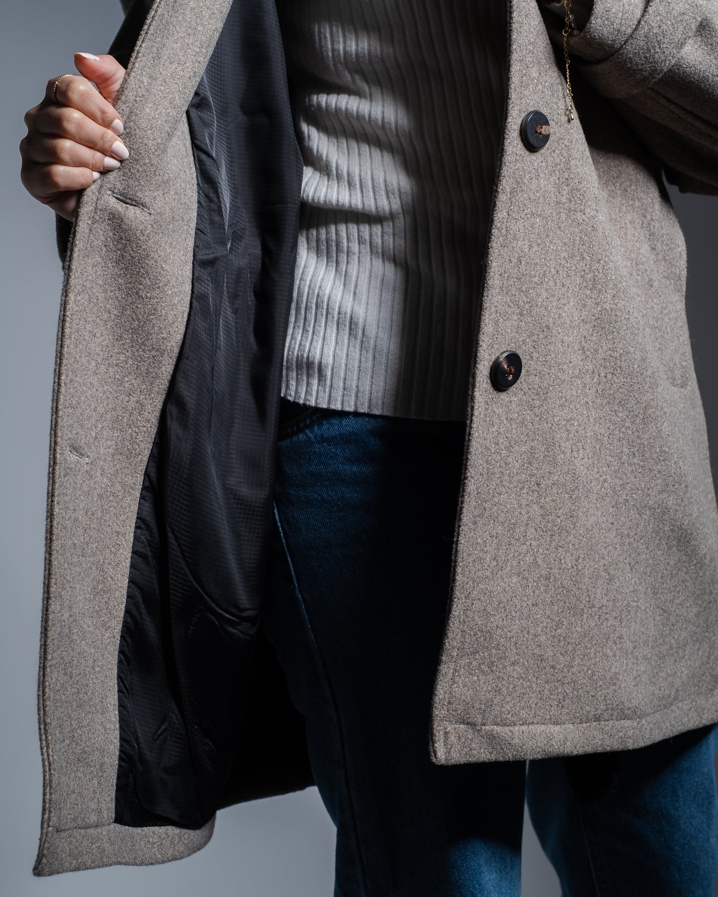 Grey Wool Coat