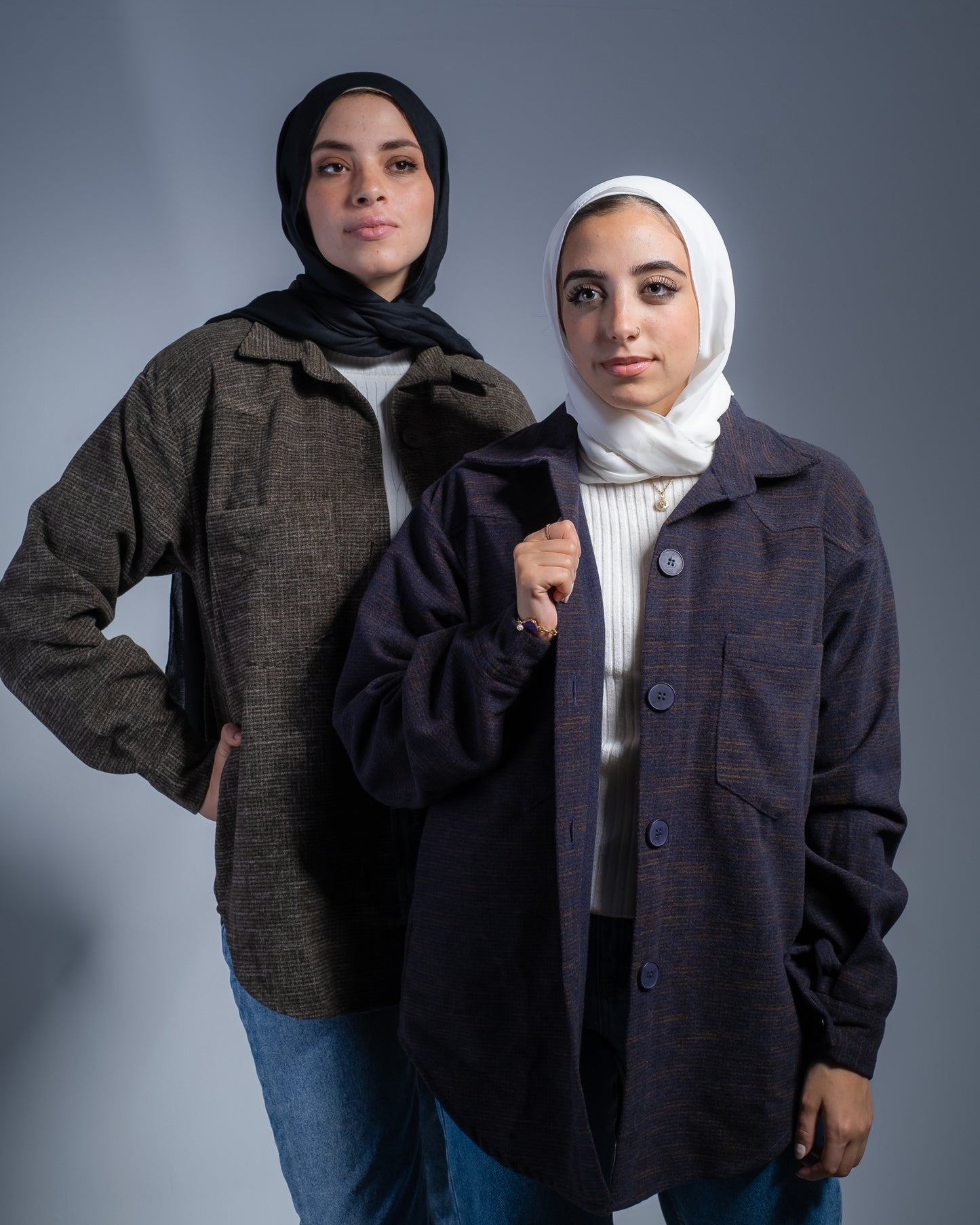 Olive Wool Shirt Jacket