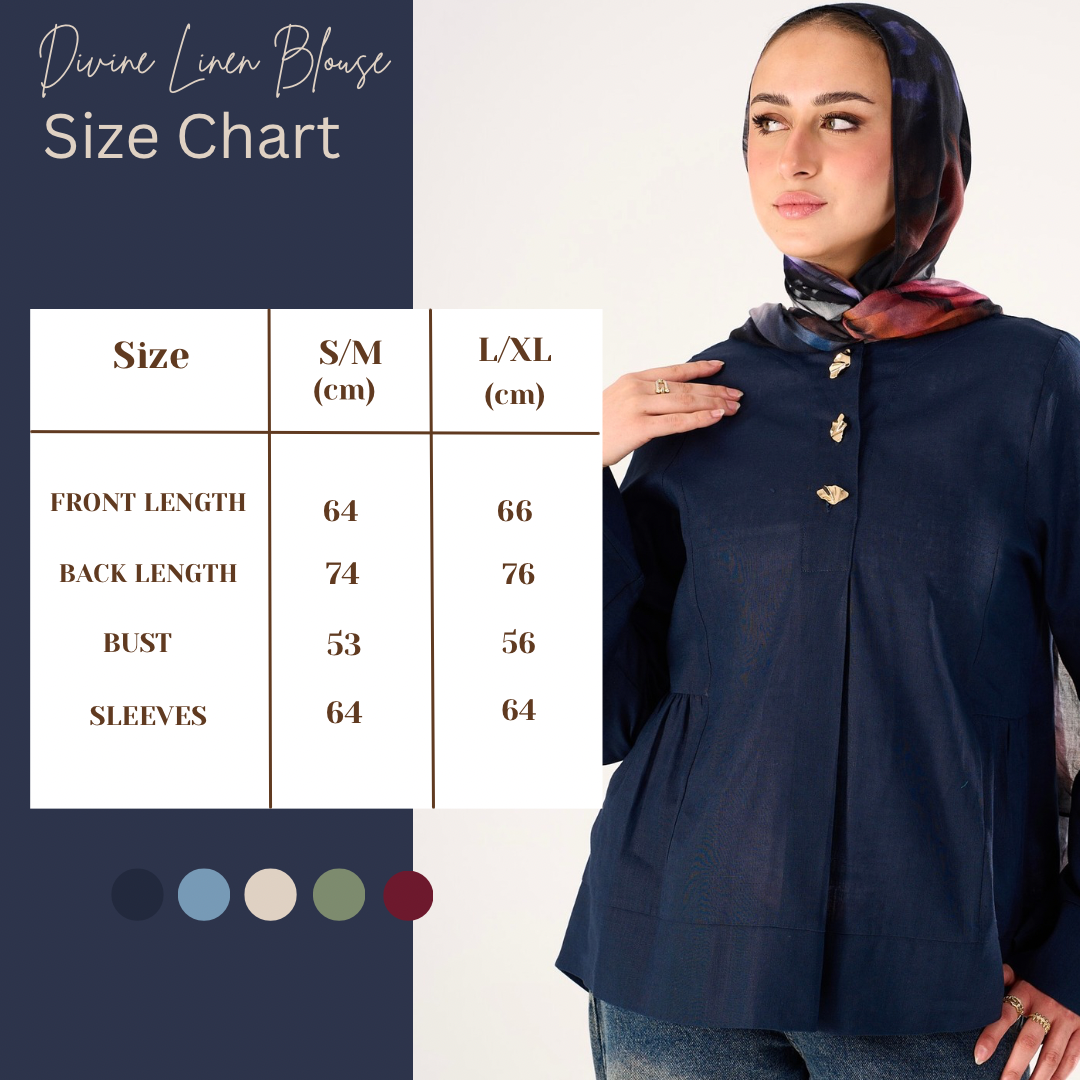 Divine Blouse in Dark Blue