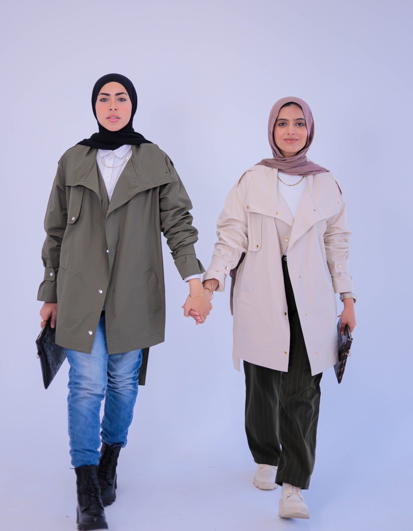 Light soft Waterproof olive jacket