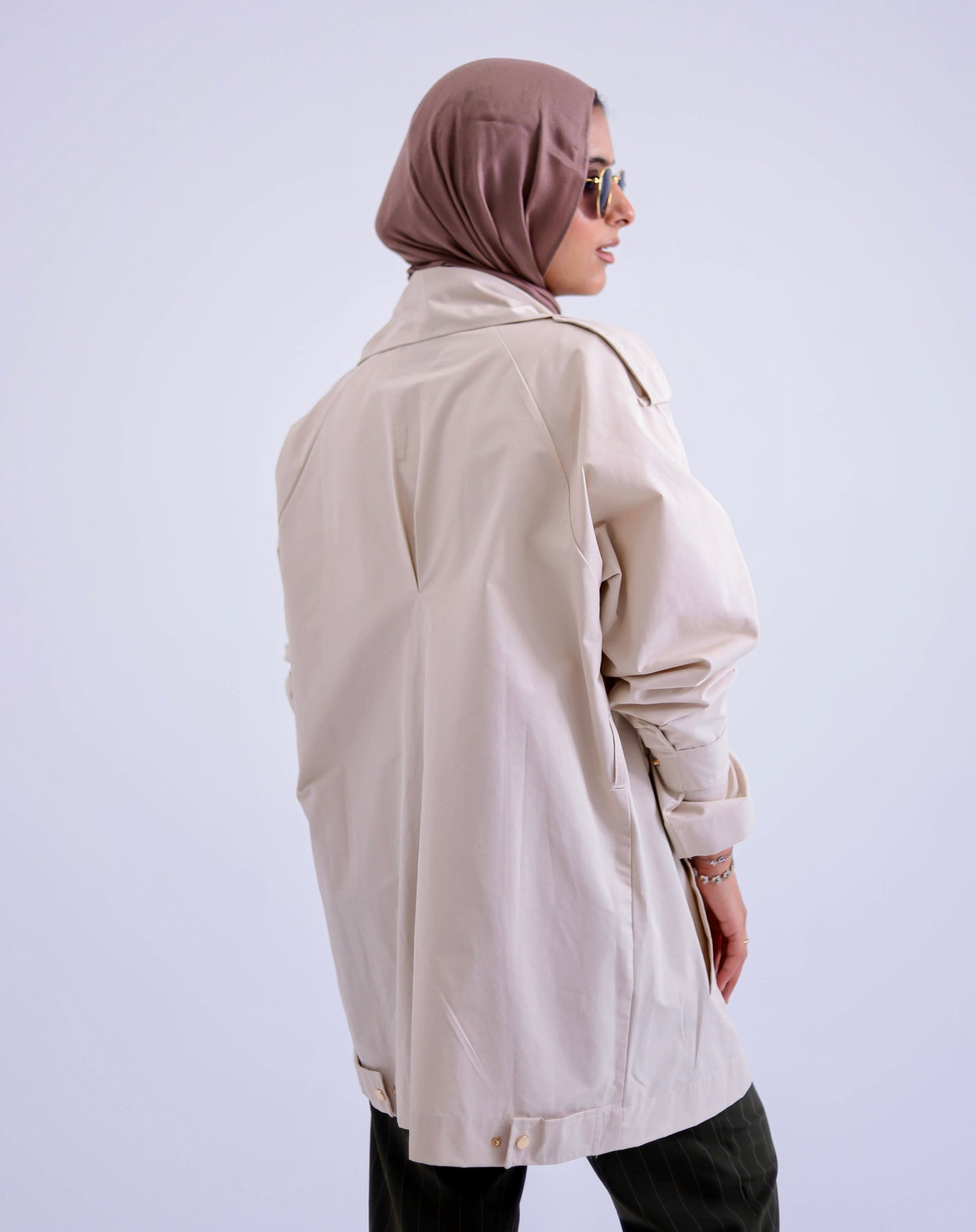 Light soft Waterproof creme jacket