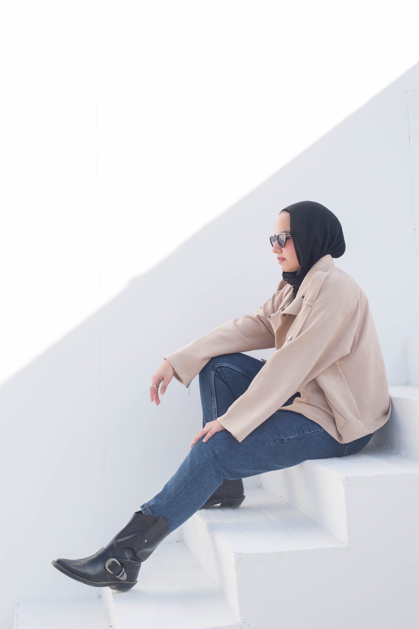 Flair jacket in beige