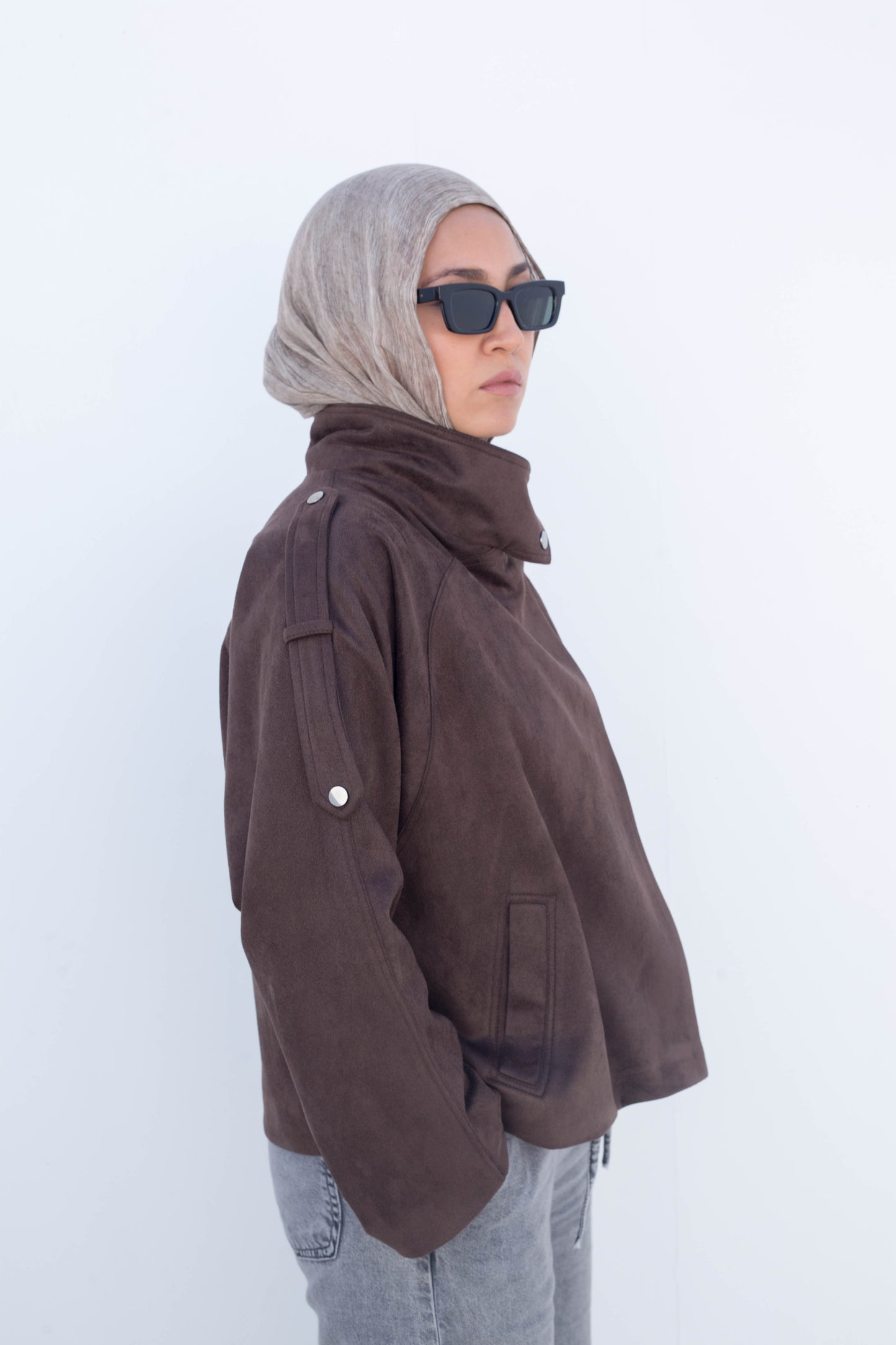 Flair jacket in Brown