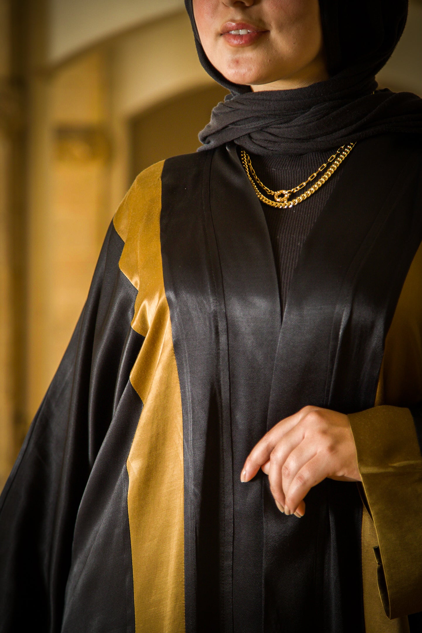 Satin Gold Kimono