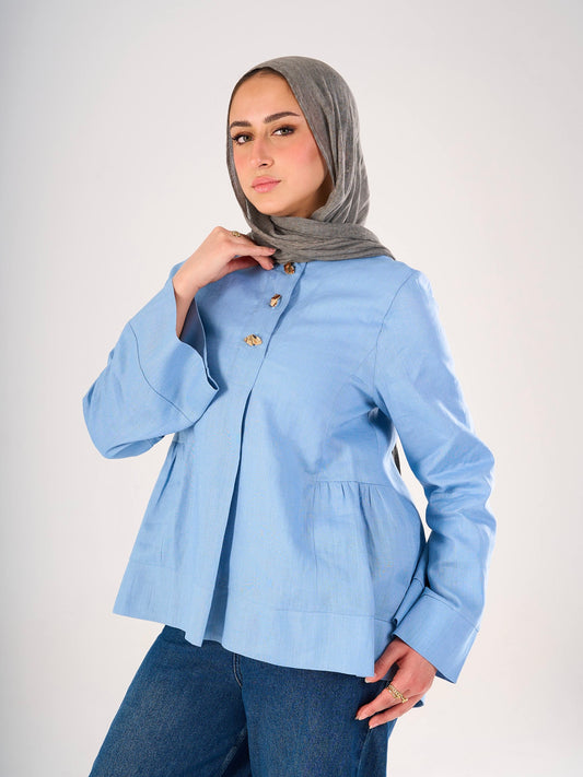 Divine Blouse in Baby Blue