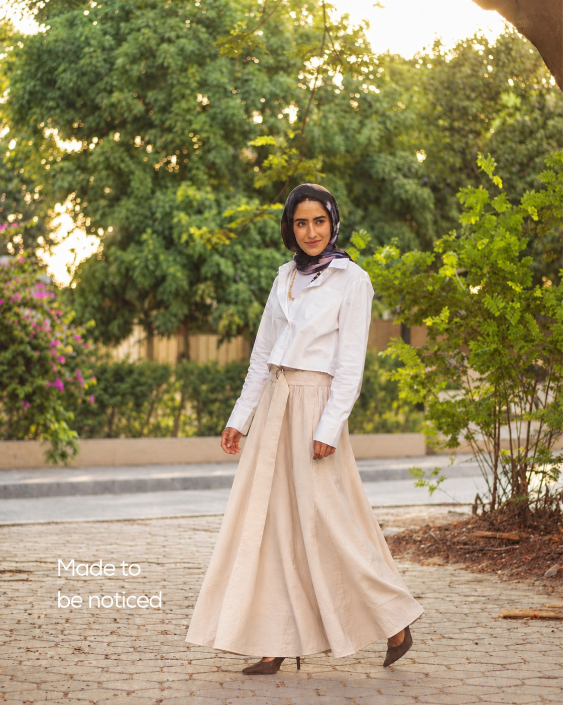 Airy Skirt in Creme