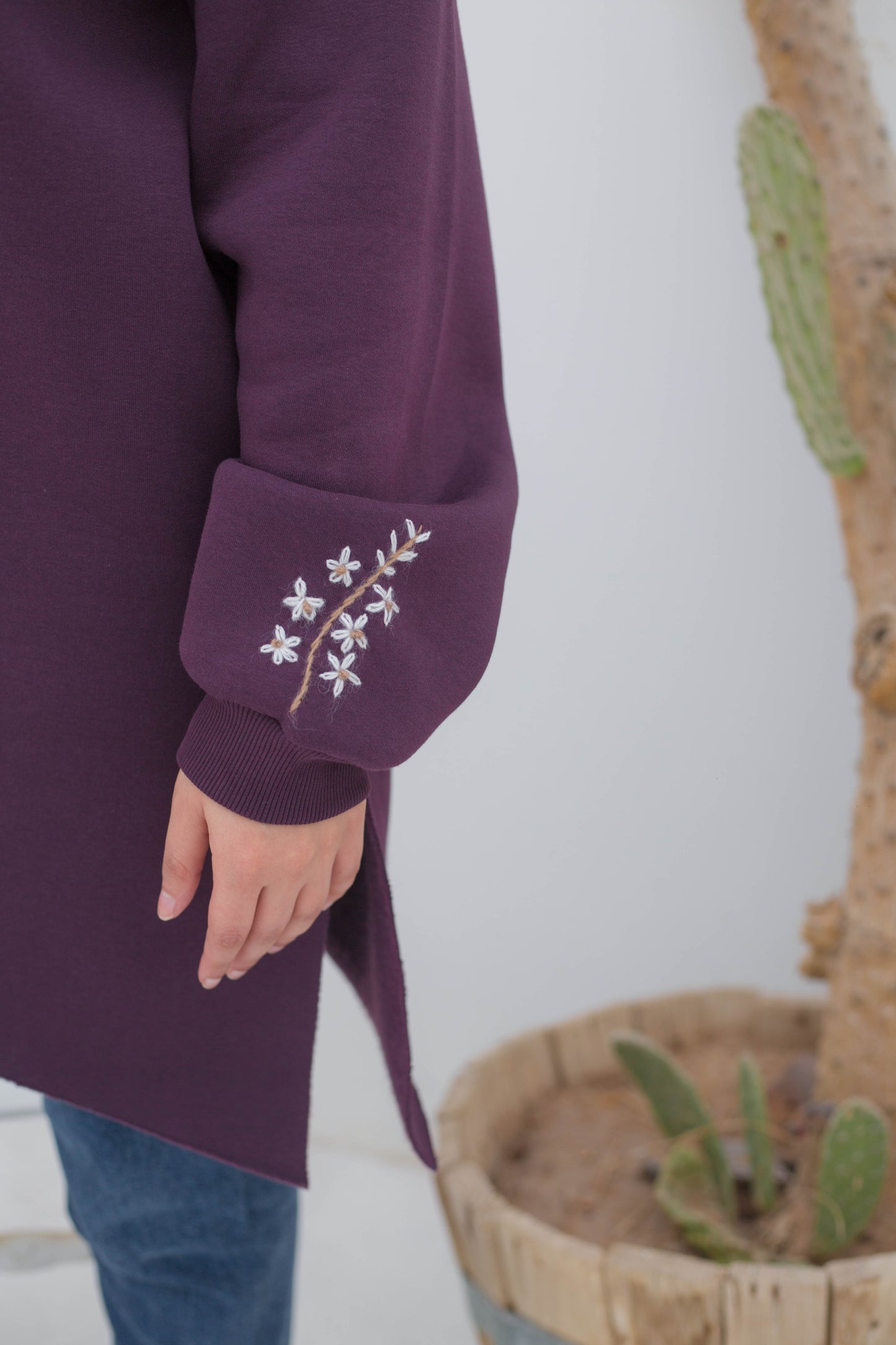 Blossom sweatshirt in violet