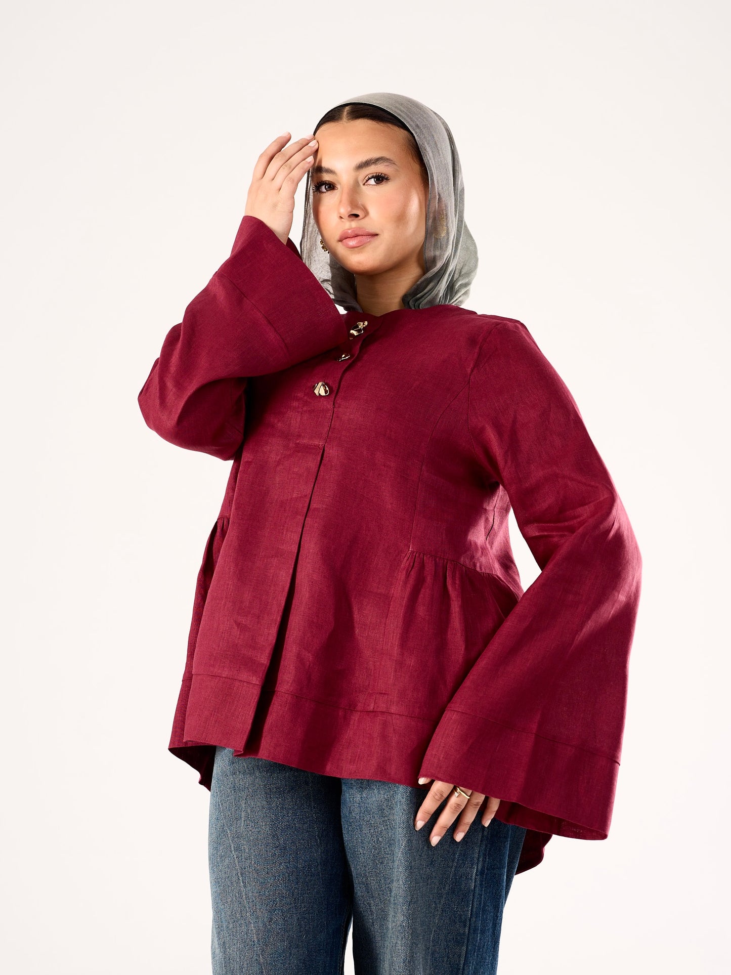 Divine Blouse in Crimson