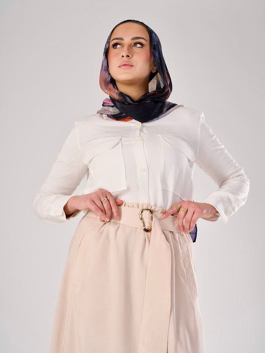 Airy Skirt in Creme