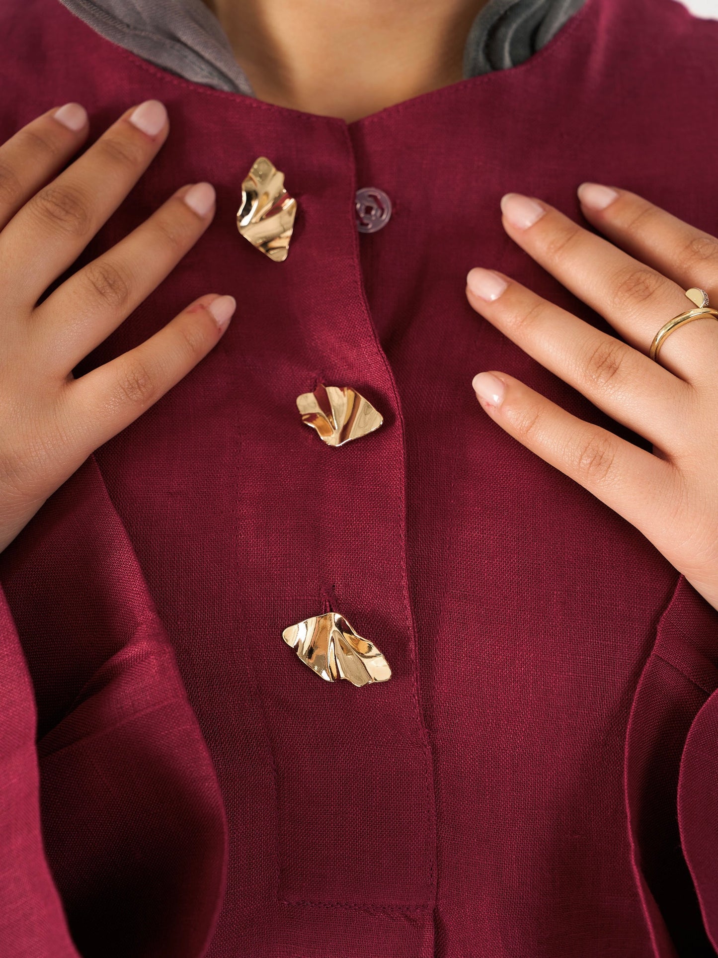 Divine Blouse in dark Maroon