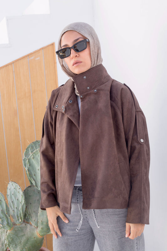 Flair jacket in Brown