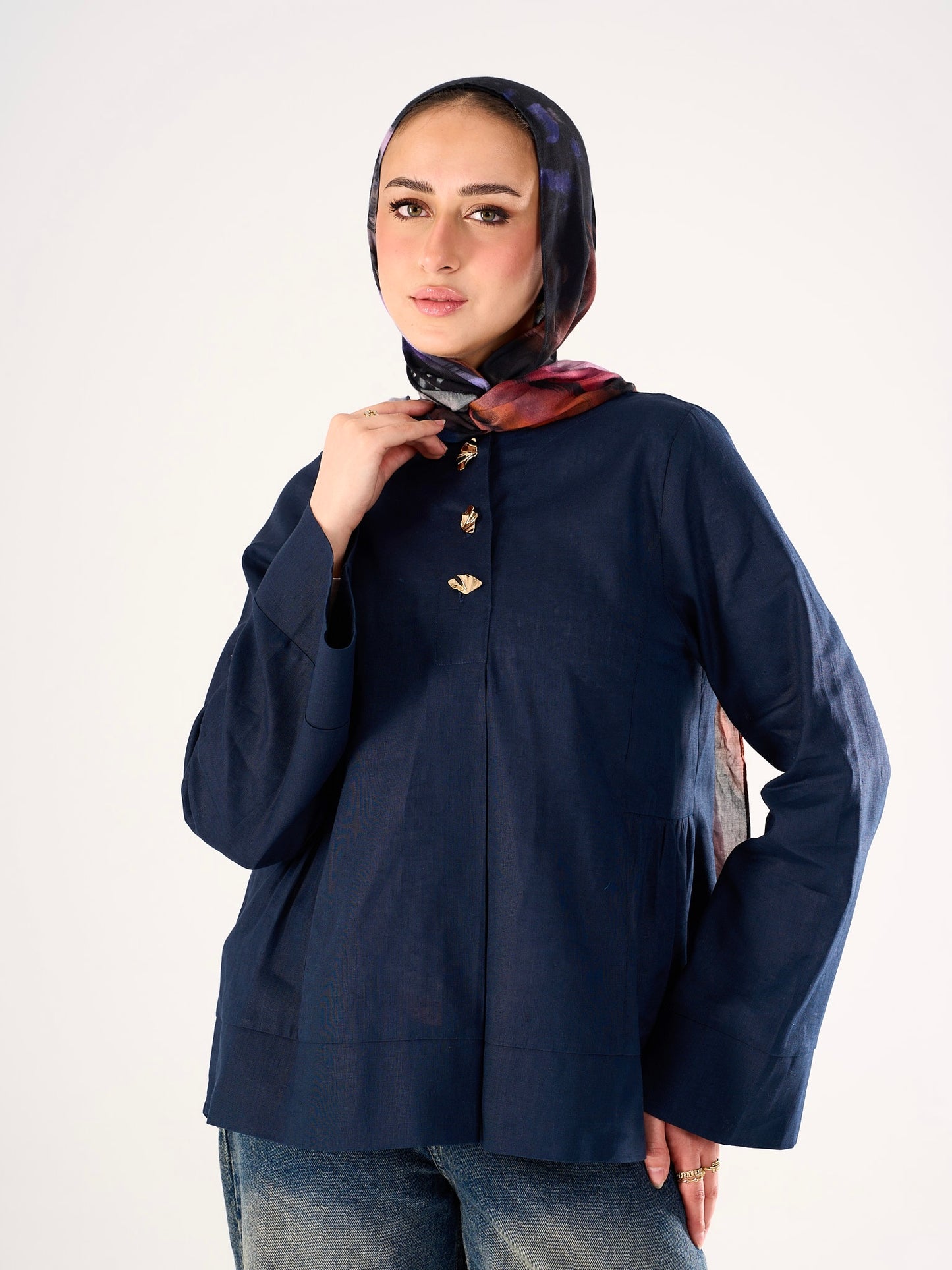 Divine Blouse in Dark Blue