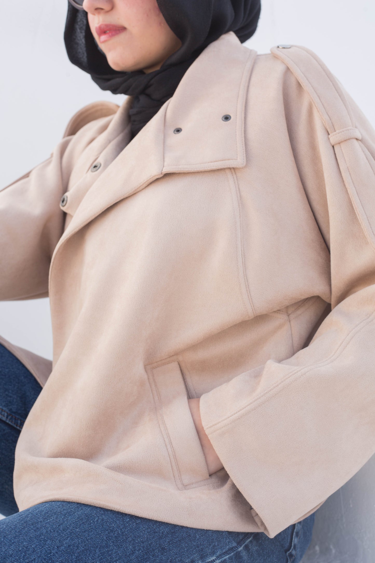 Flair jacket in beige