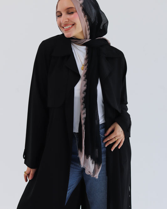 Summer trench coat in Black