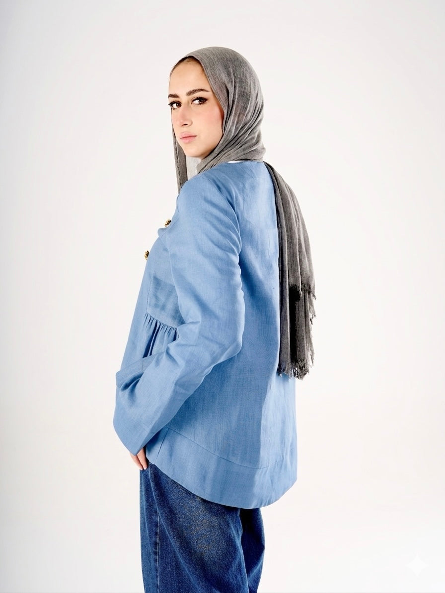 Divine Blouse in Baby Blue