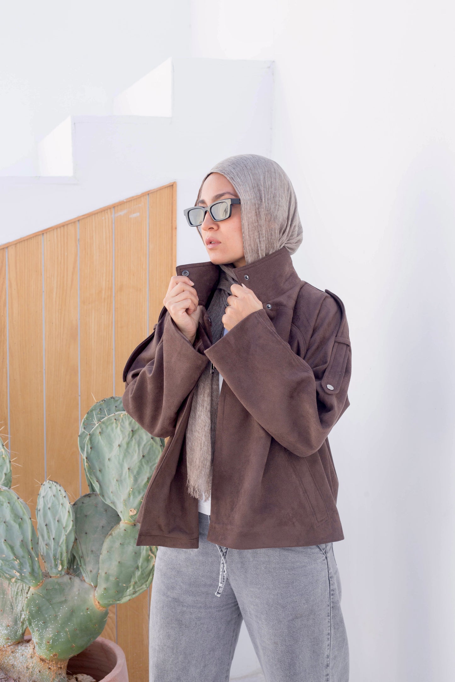 Flair jacket in Brown