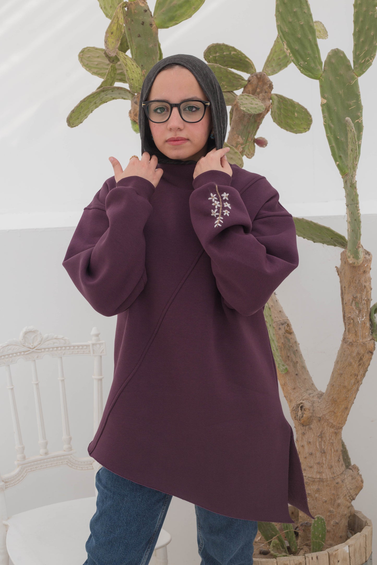 Blossom sweatshirt in violet