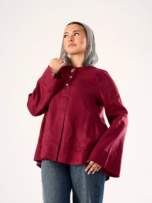 Divine Blouse in Crimson