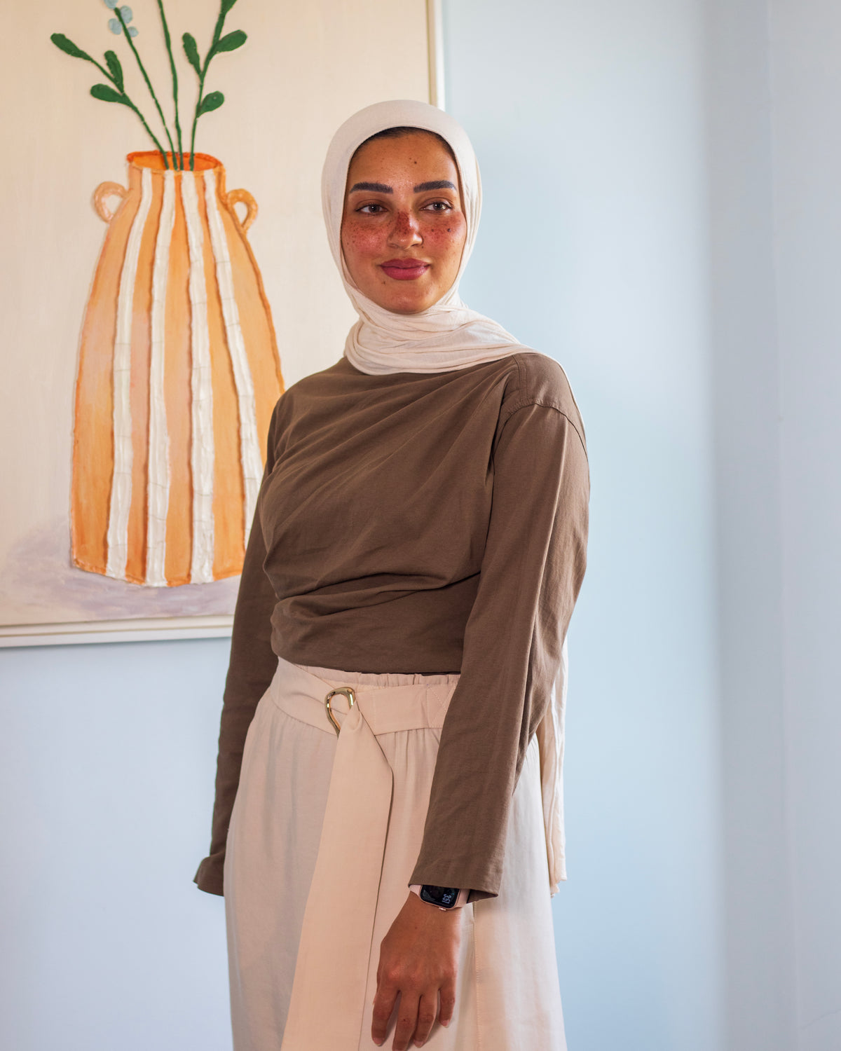 Airy Skirt in Creme