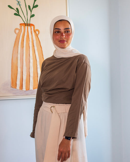Airy Skirt in Creme