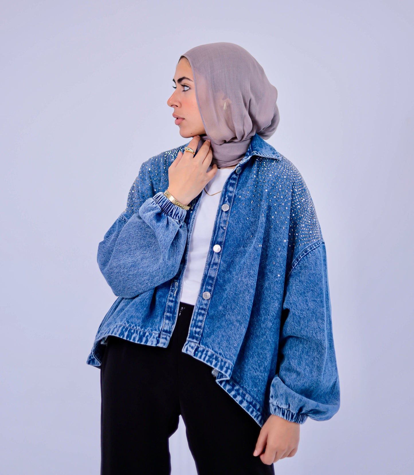 Bling Oversized denim in Blue