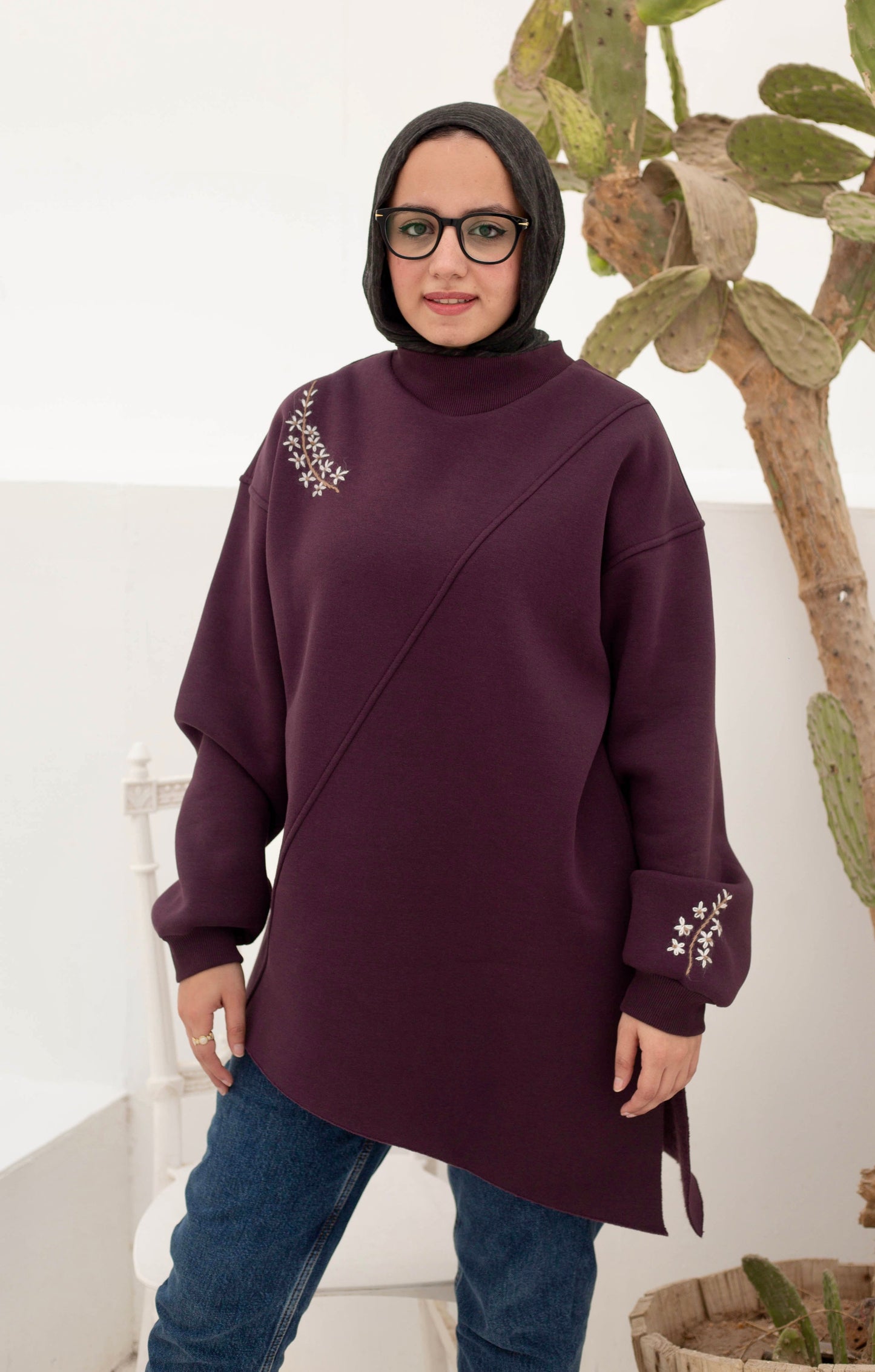 Blossom sweatshirt in violet