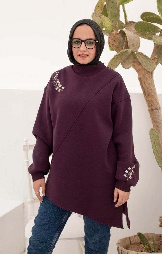 Blossom sweatshirt in violet