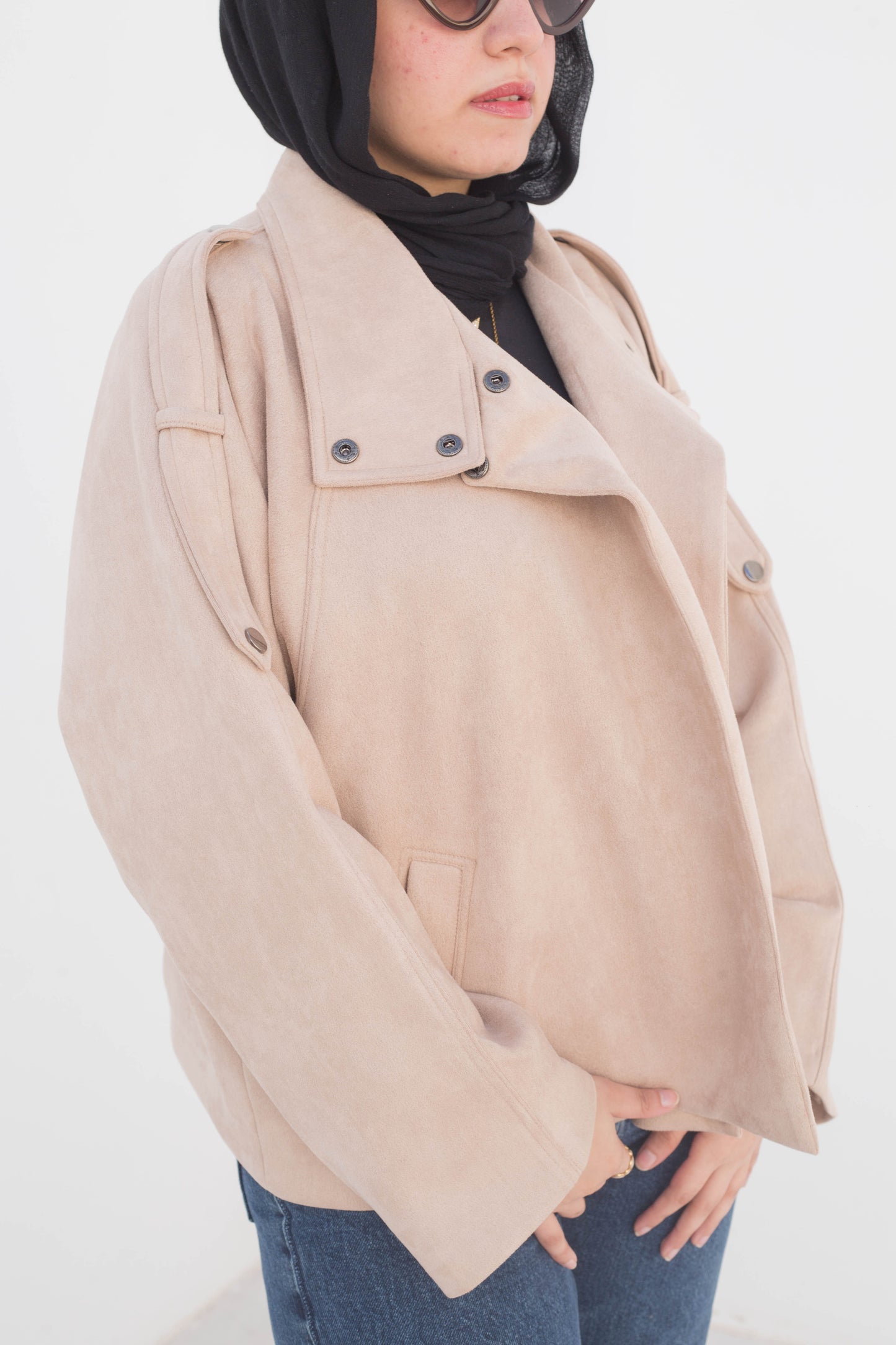Flair jacket in beige
