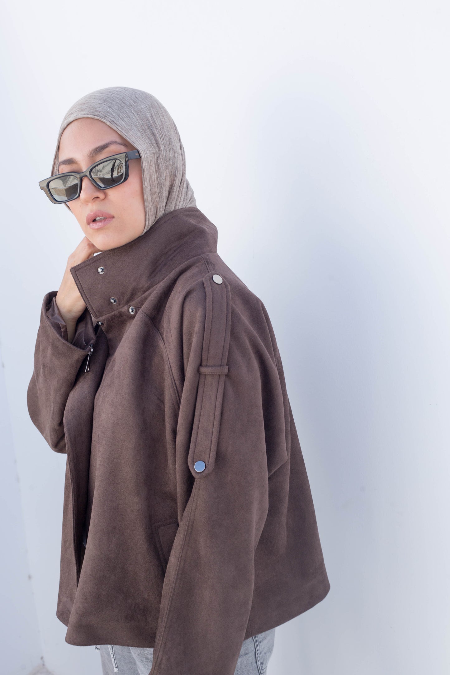 Flair jacket in Brown