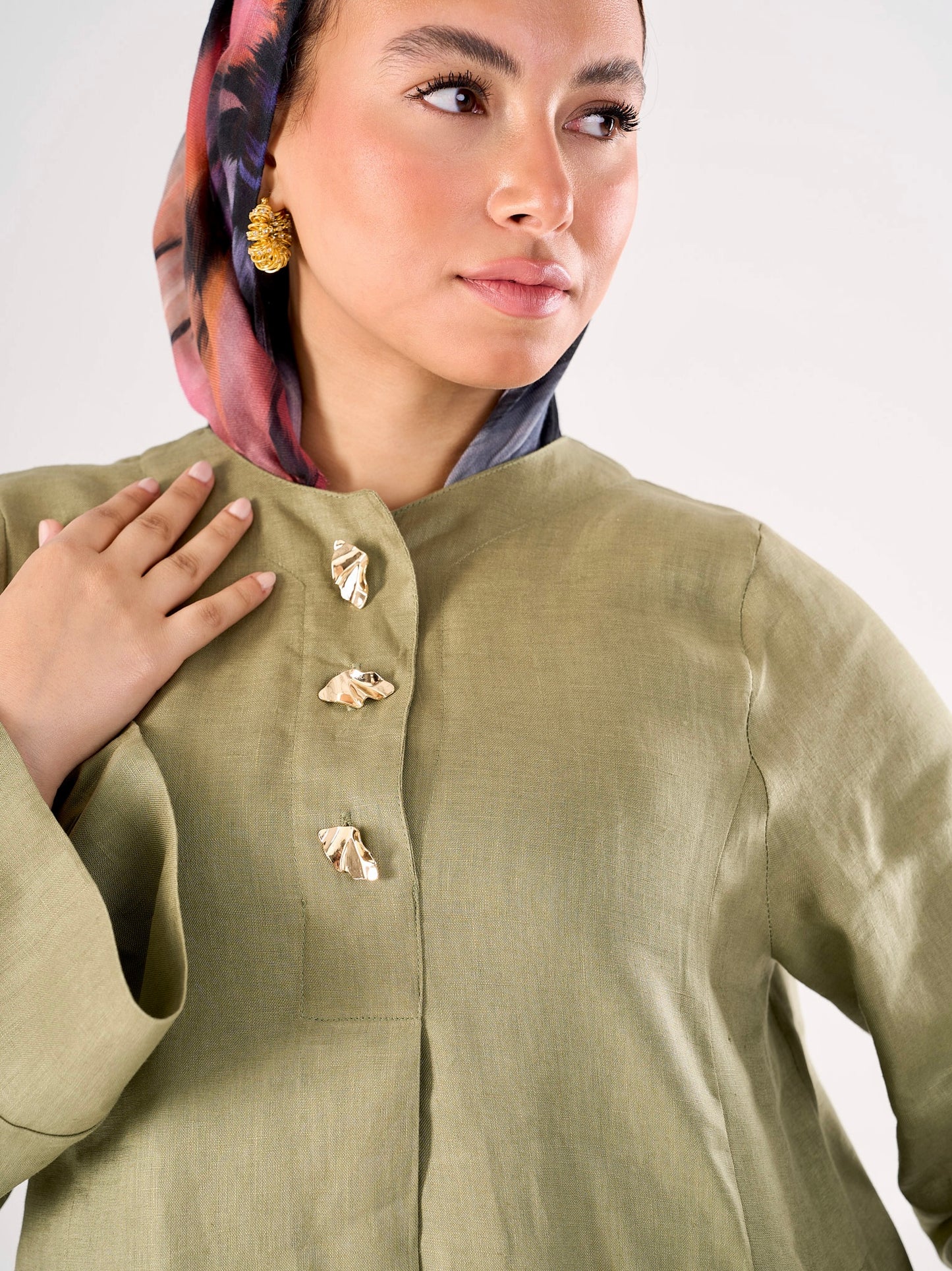 Divine Blouse in Olive