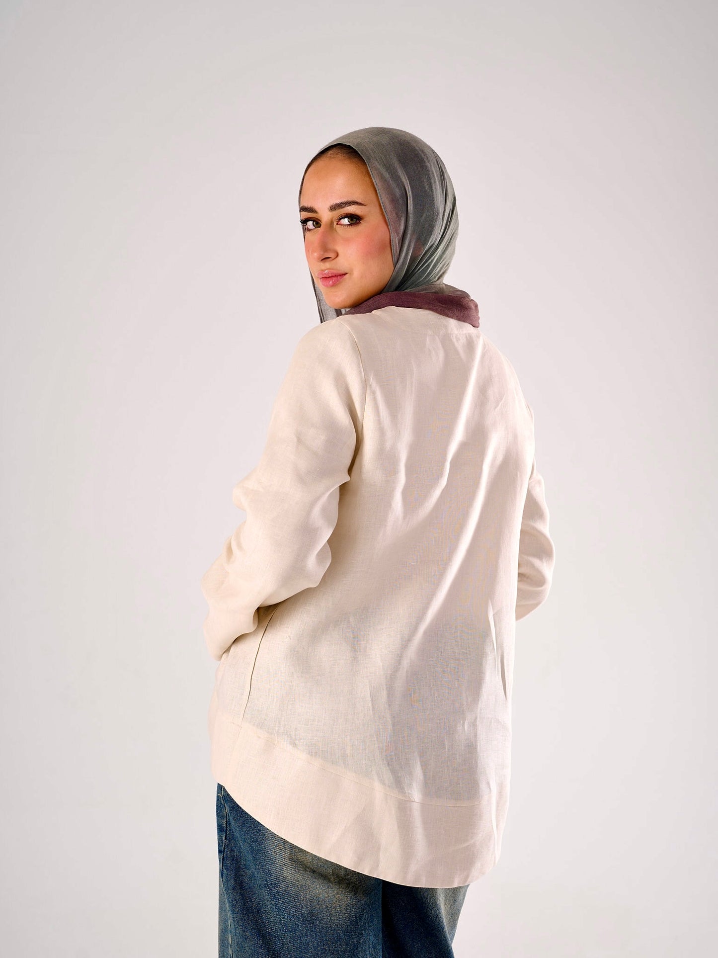 Divine Blouse in Light Beige