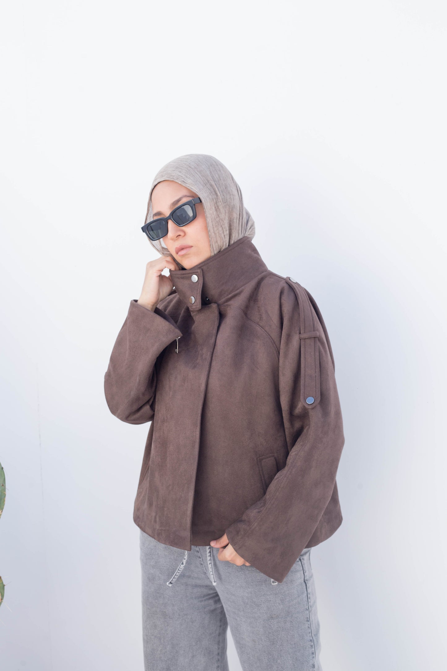 Flair jacket in Brown