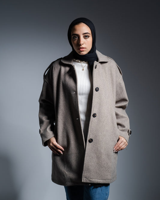 Grey Wool Coat