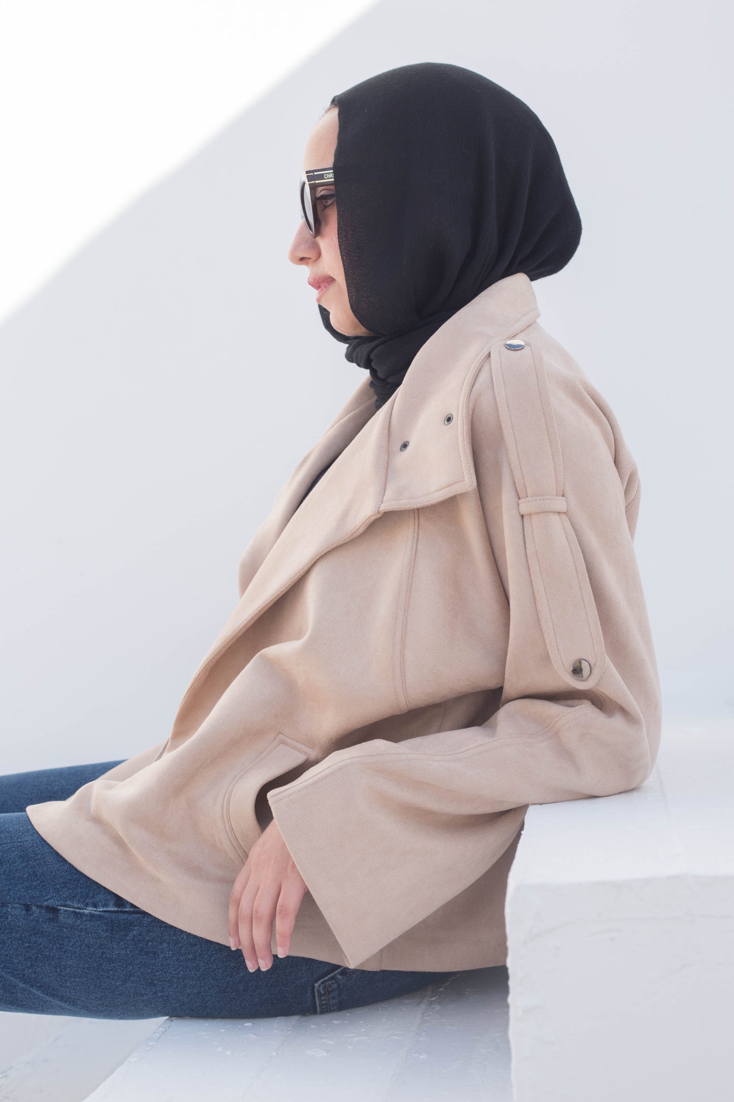 Flair jacket in beige