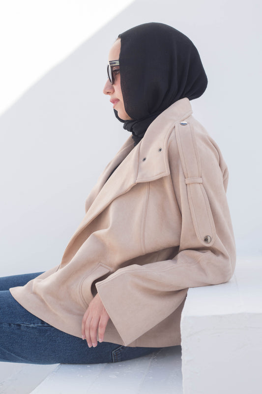 Flair jacket in beige