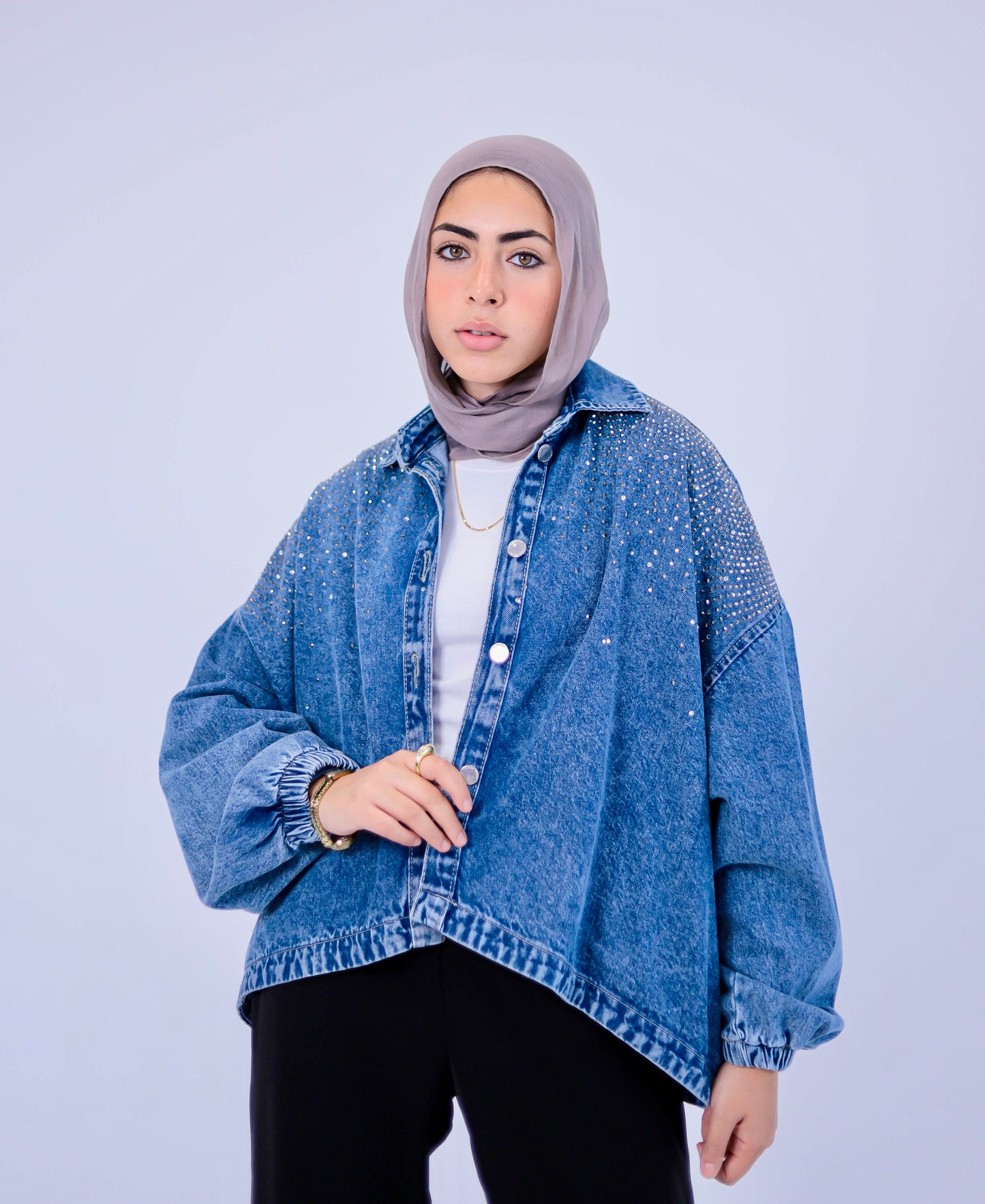 Bling Oversized denim in Blue