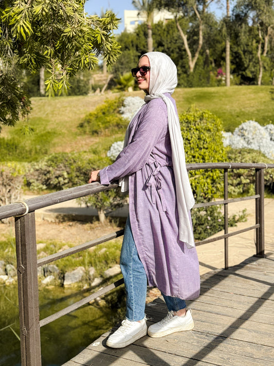 Lavender lily Kimono