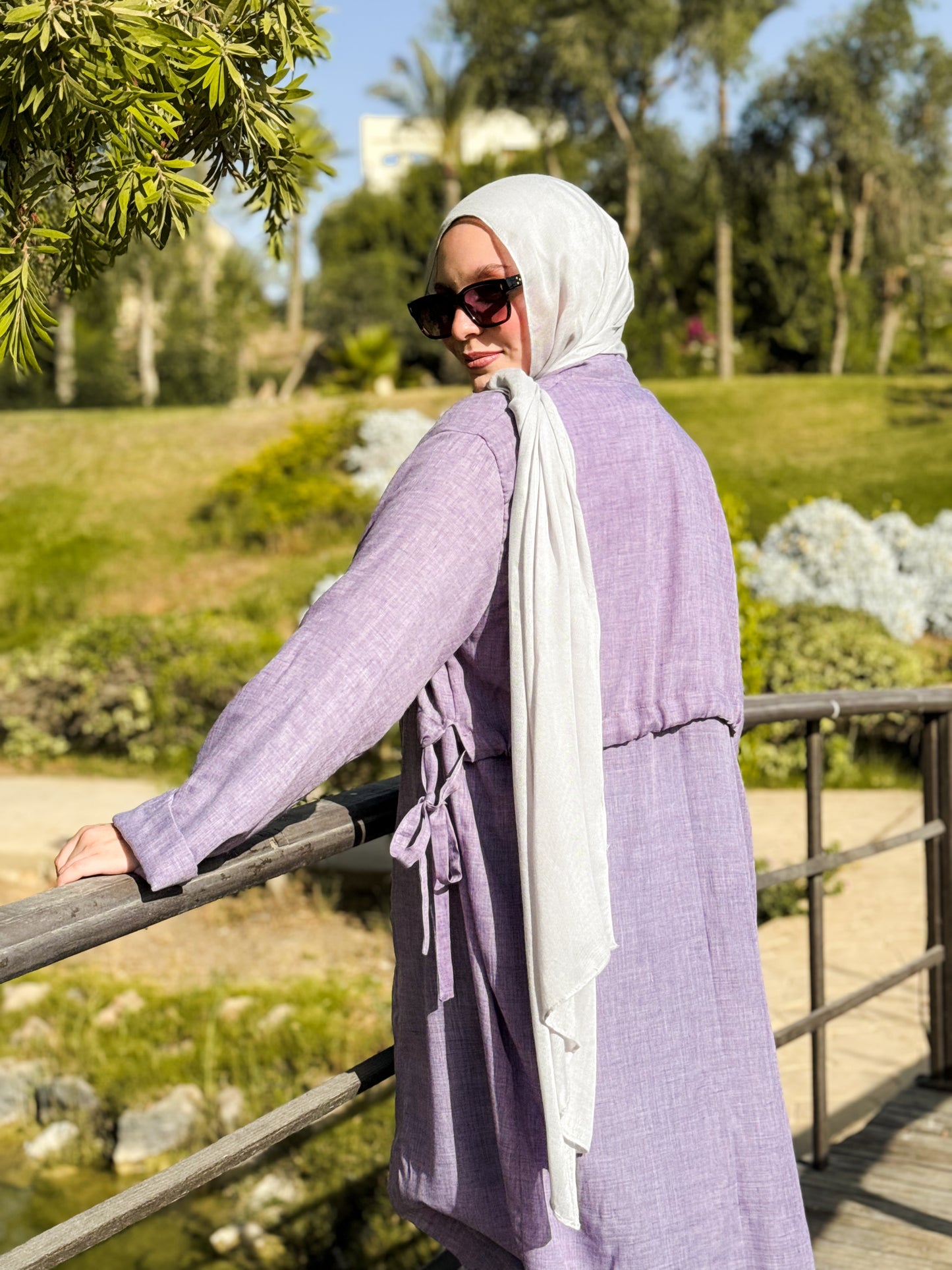 Lavender lily Kimono