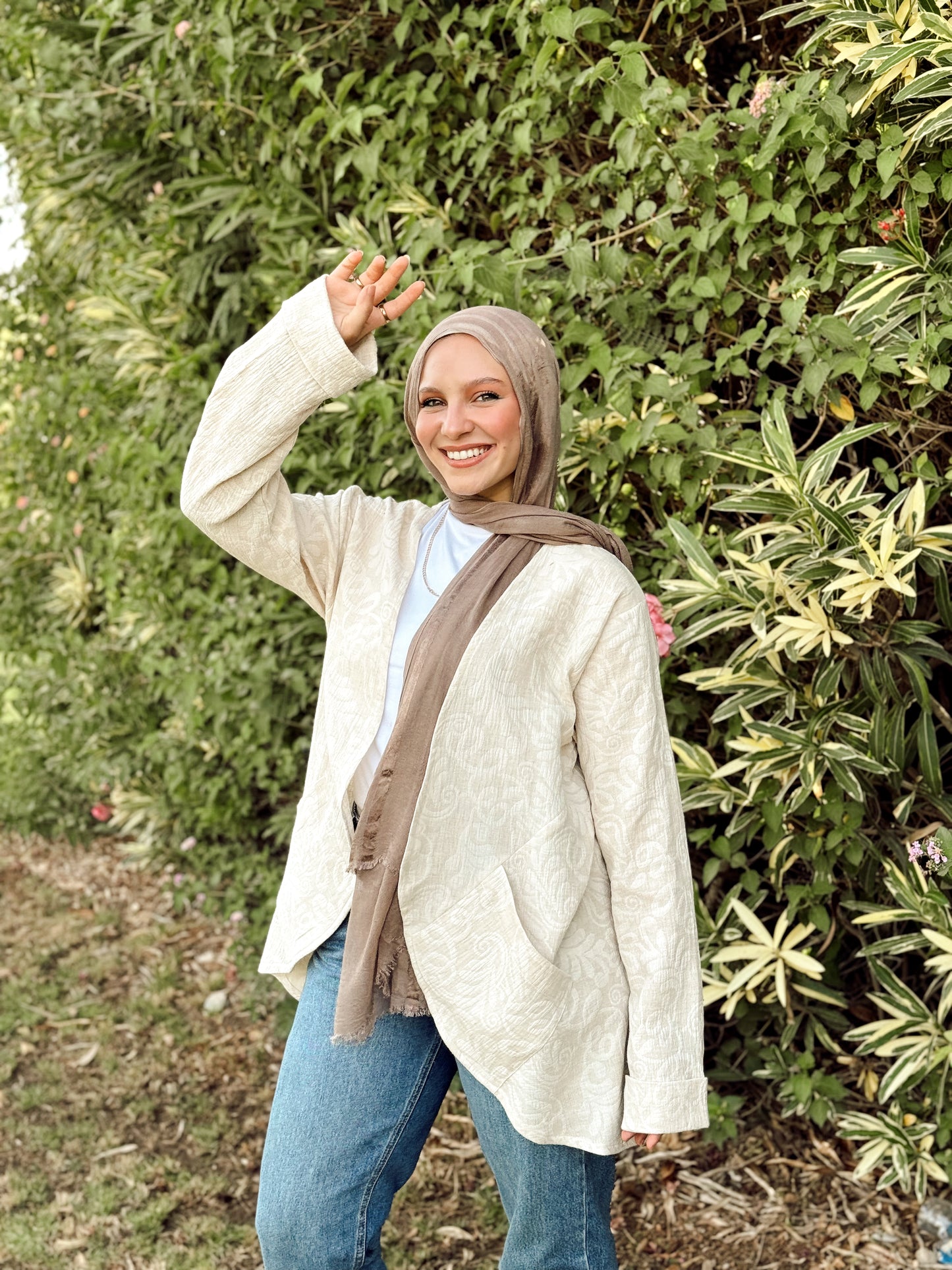 Florrie Beige Kimono