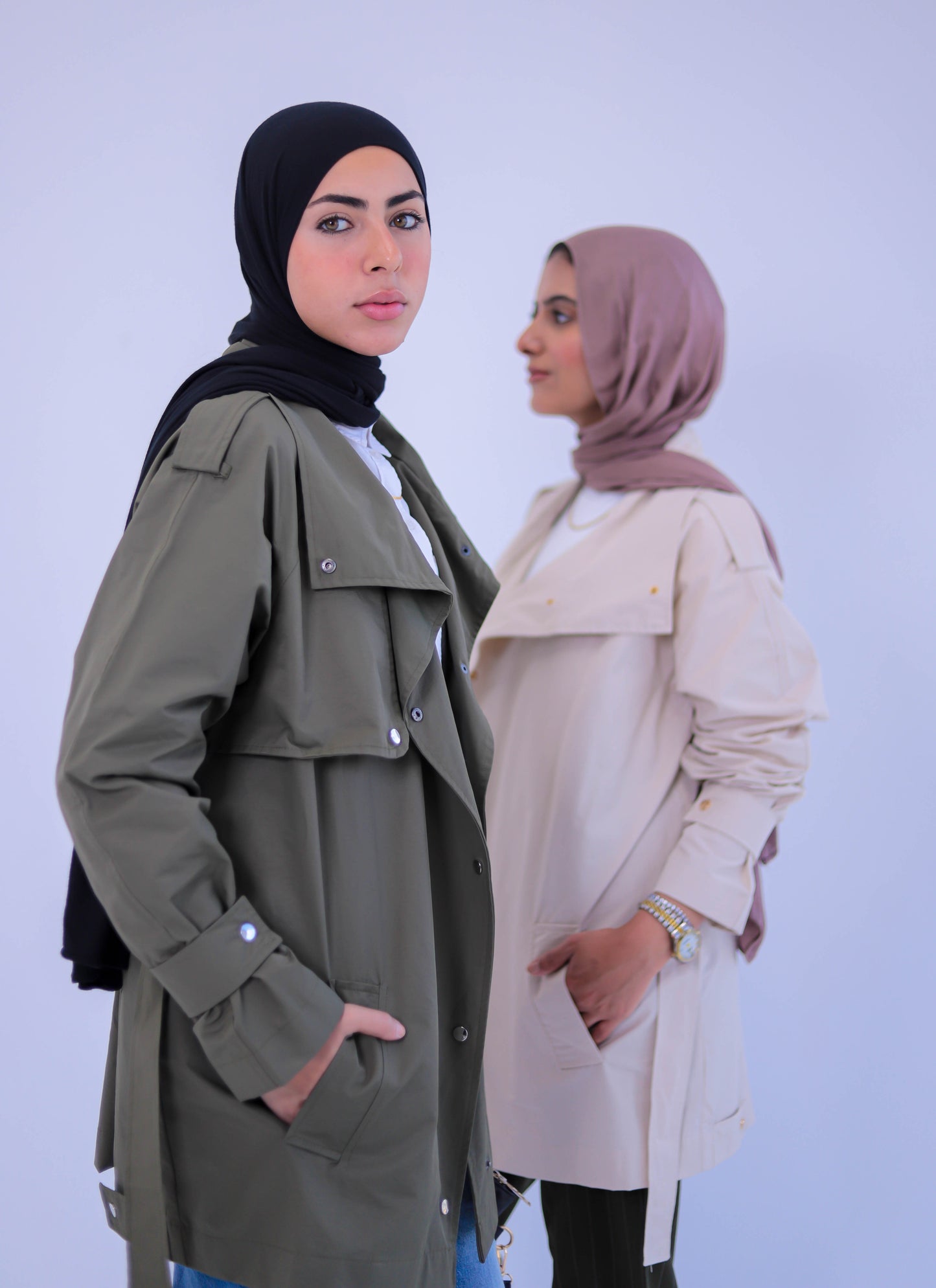 Waterproof olive jacket